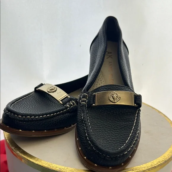 Anne Klein | Shoes | Anne Klein Black Loafers With Gold  display picture 2